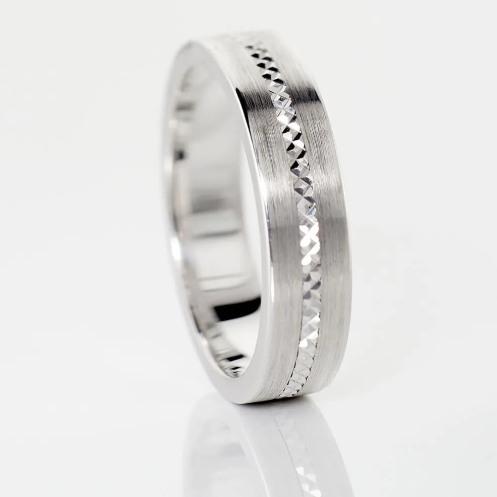 Alliance Nelcie Ruban Plat Argent Blanc