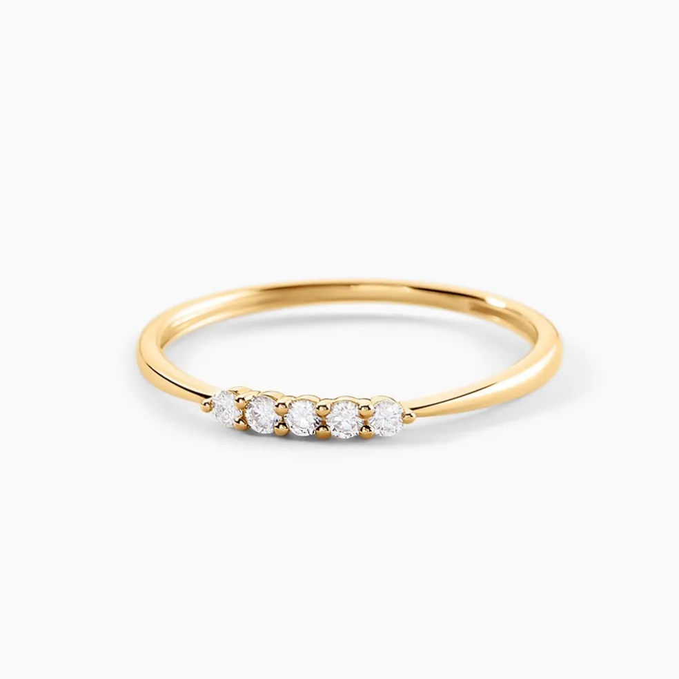 Alliance Octavian Or Jaune Diamant Synthétique