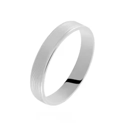 Alliance Padarge Ruban Plat Palladium Blanc