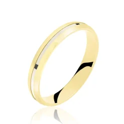 Alliance Prescilia Ruban Plat Or Bicolore