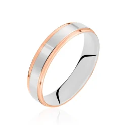 Alliance Rehanne Ruban Plat Or Bicolore