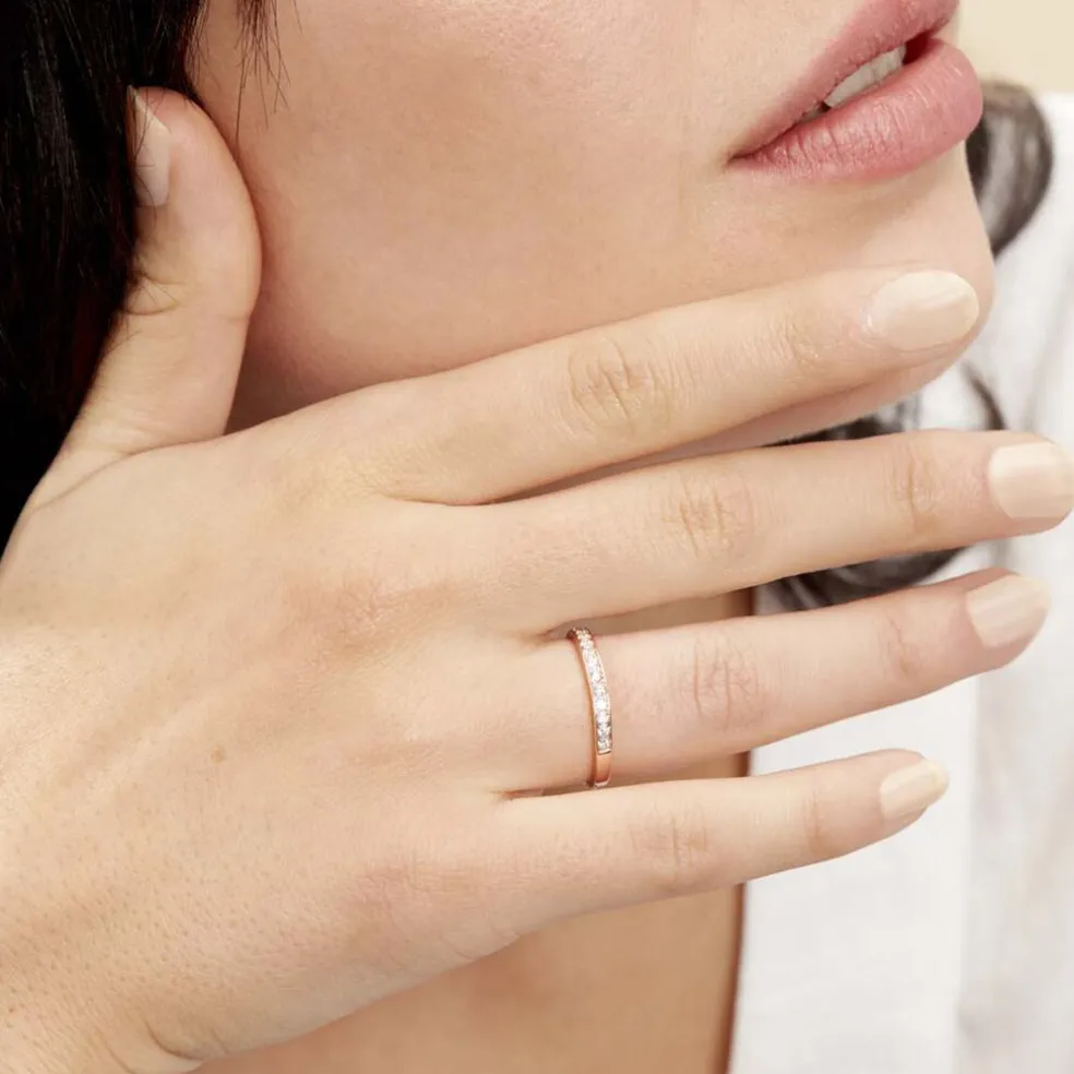 Alliance Rhea Or Rose Diamant