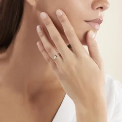 Alliance Romaine Demi Jonc Classique Or Bicolore