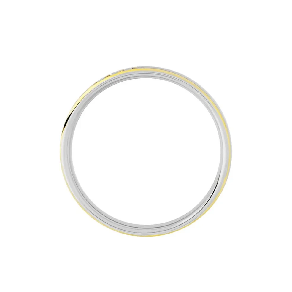 Alliance Serti Grains Ajoures Or Bicolore Diamant