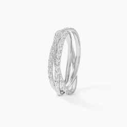 Alliance Shelena Ruban Plat Or Blanc