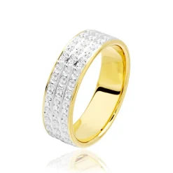 Alliance Shirleen Ruban Plat Or Bicolore