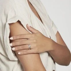 Alliance Sidaine Ruban Plat Or Blanc