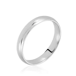 Alliance Sonia Demi Jonc Confort Or Blanc