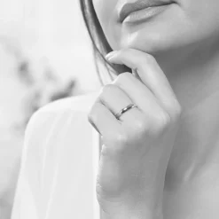 Alliance Sonia Demi Jonc Confort Or Blanc