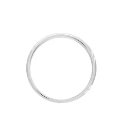 Alliance Soriya Demi Jonc Classique Argent Blanc