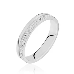 Alliance Sylvaincine Ruban Plat Or Blanc