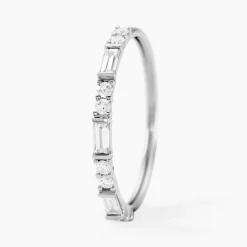 Alliance Taranis Or Blanc Diamant Synthétique