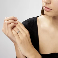 Alliance Tyffen Ruban Plat Argent Blanc