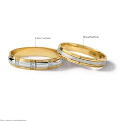 Alliance Tyssia Ruban Plat Or Bicolore