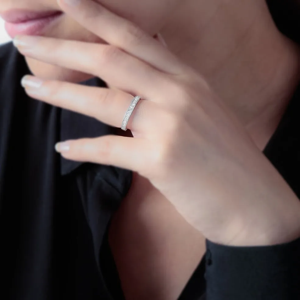 Alliance Valentina Or Blanc Diamant