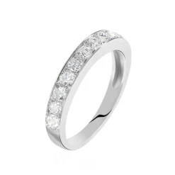 Alliance Valentine Or Blanc Diamant Synthetique