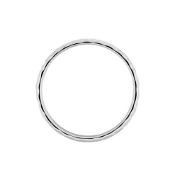 Alliance Veira Ruban Bombé Or Blanc