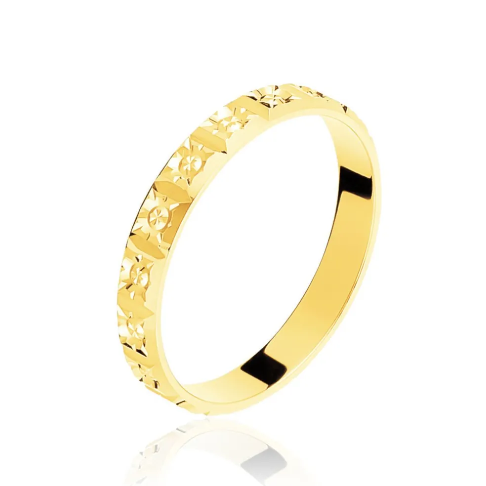 Alliance Venessa Ruban Plat Or Jaune