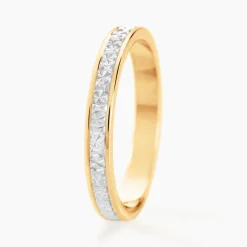 Alliance Venus Ruban Plat Or Bicolore