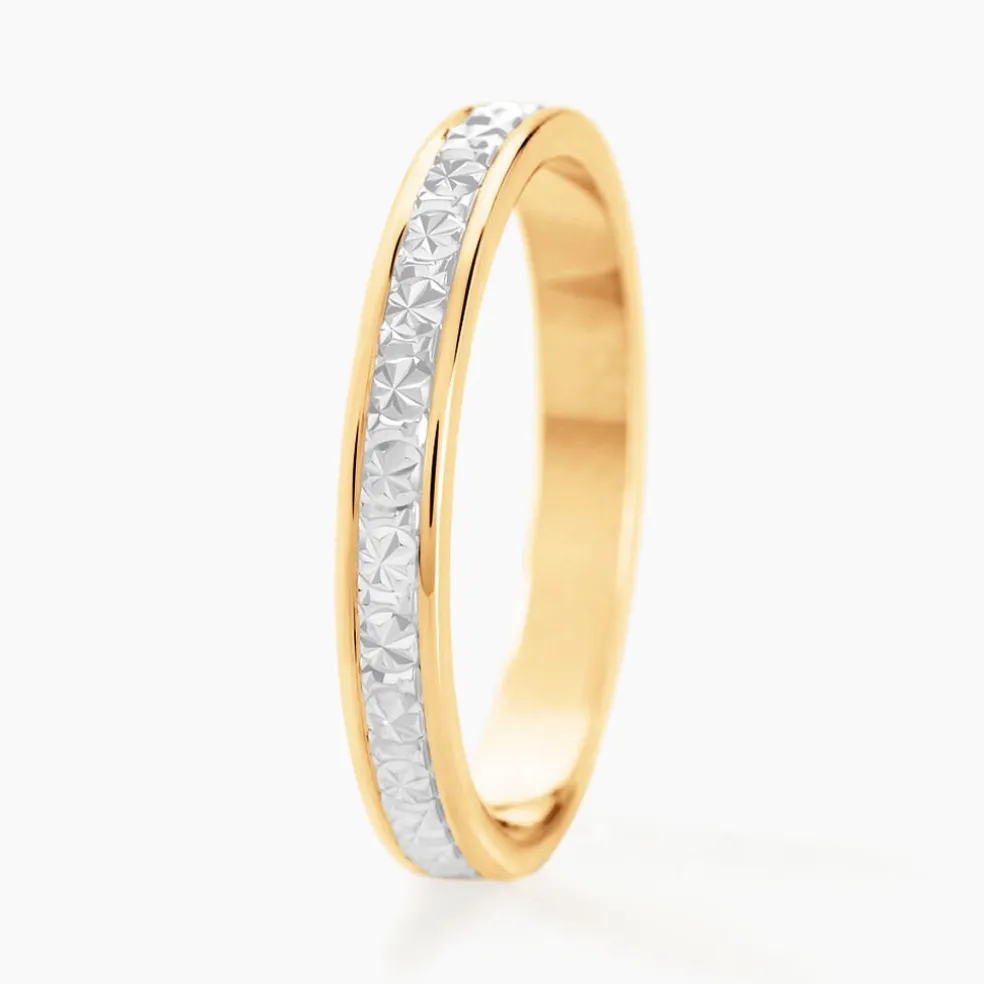 Alliance Venus Ruban Plat Or Bicolore