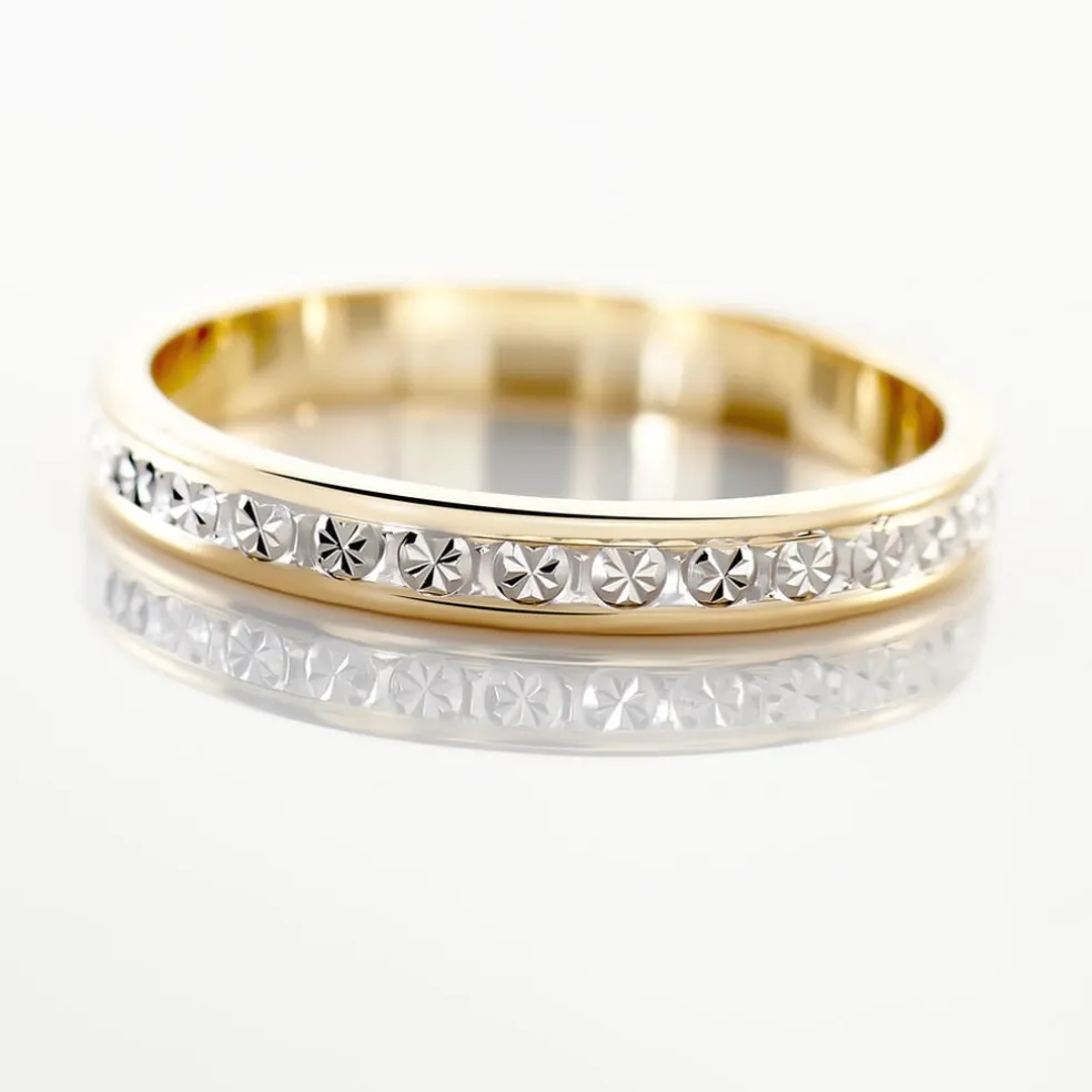 Alliance Venus Ruban Plat Or Bicolore