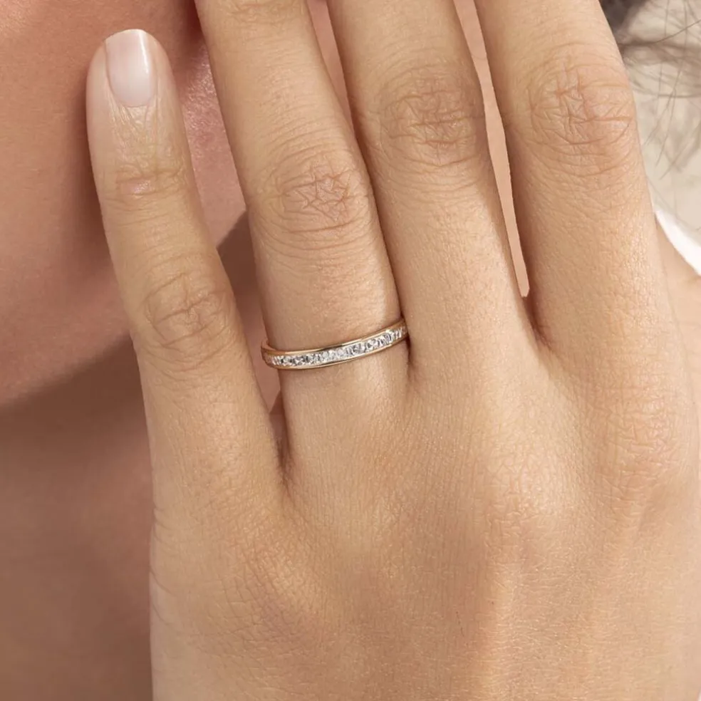 Alliance Venus Ruban Plat Or Bicolore