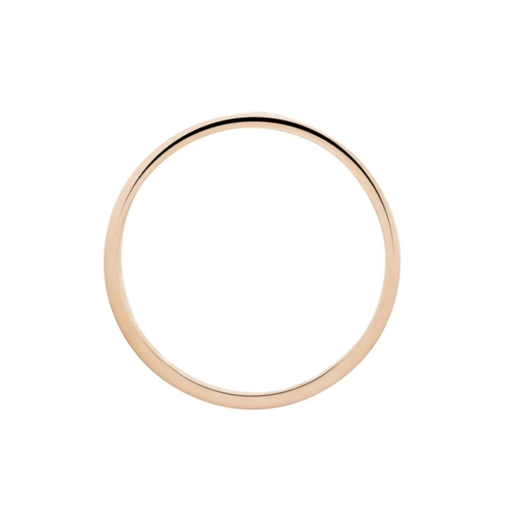 Alliances Argent Rose Inayah Ruban 3mm