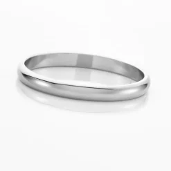 Aphroditia Demi Jonc Bombe Trouwring Wit Platina