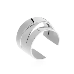 Bague Acier Blanc