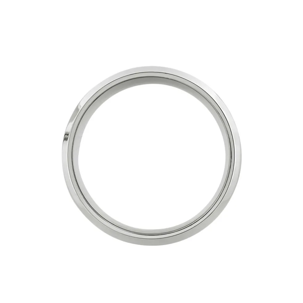 Bague Acier Blanc Tdeg Oxydes De Zirconium