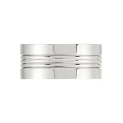 Bague Acier Blanc Walder