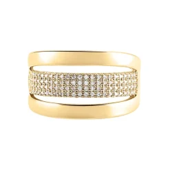 Bague Adelicia Plaqué Or Jaune Oxyde De Zirconium