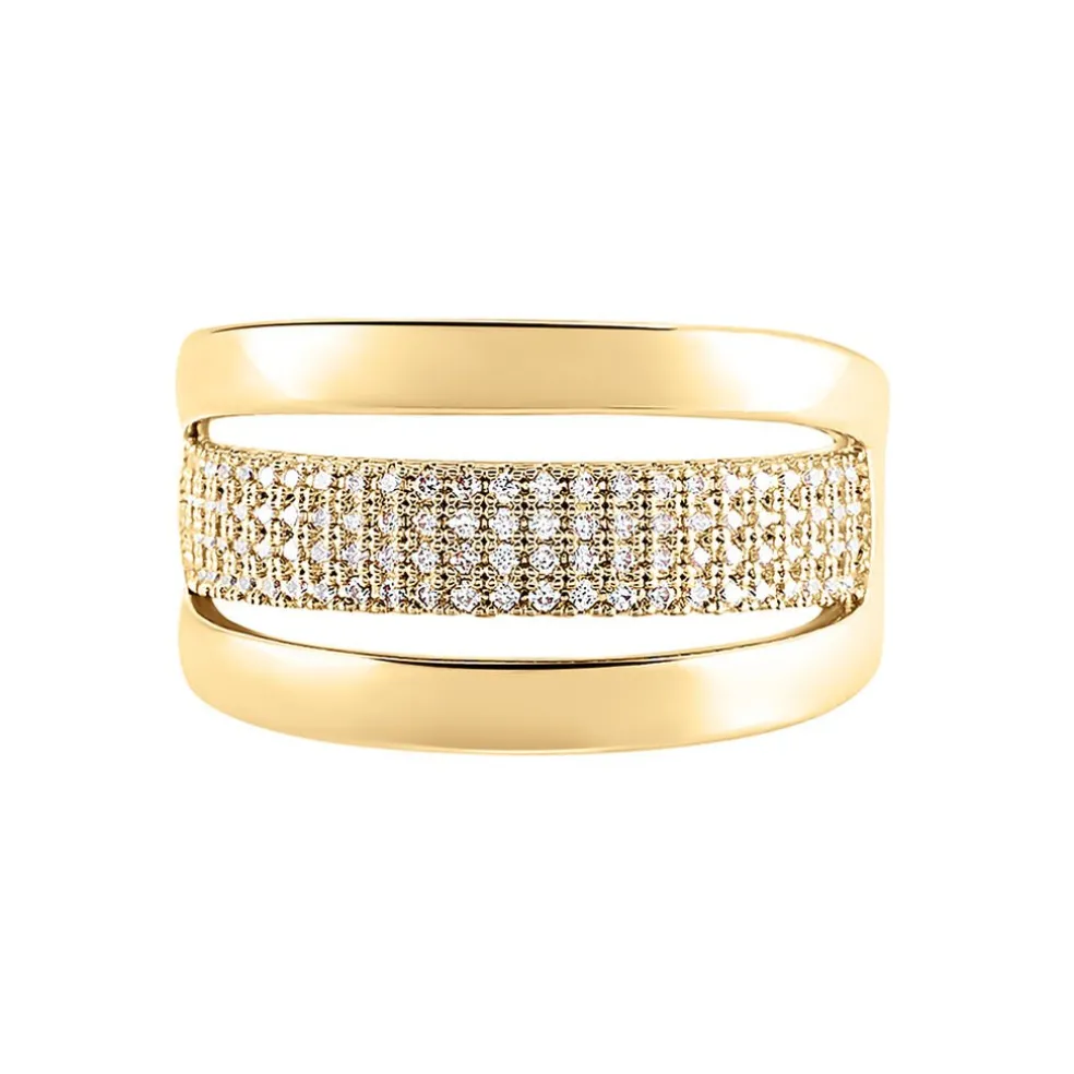 Bague Adelicia Plaqué Or Jaune Oxyde De Zirconium