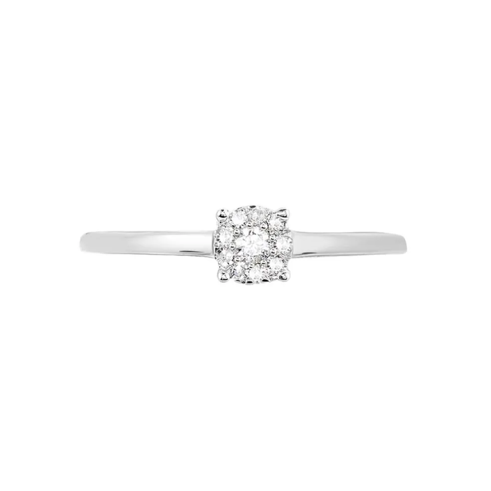 Bague Adeline Or Blanc Diamant