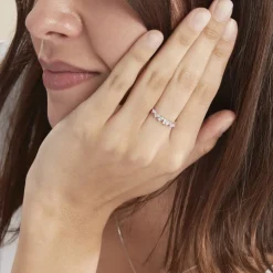 Bague Adonia Argent Blanc Oxyde De Zirconium