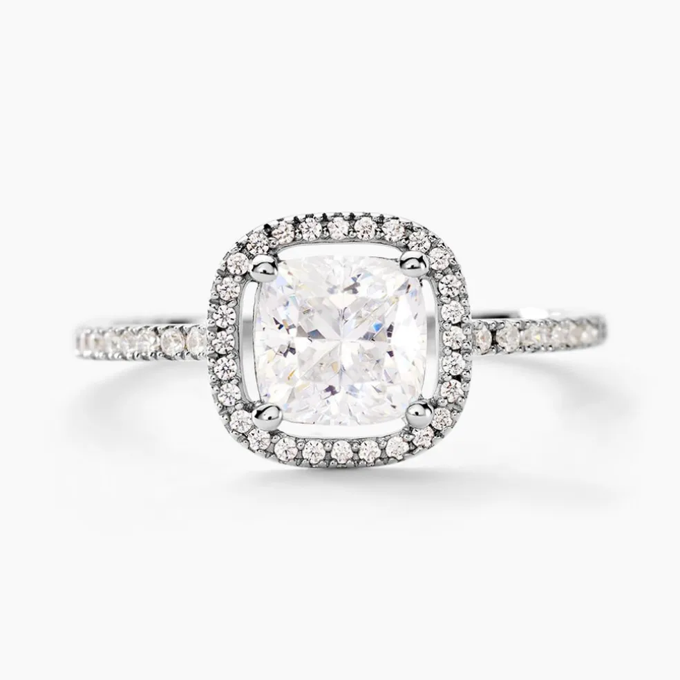 Bague Adrienne Or Blanc Oxyde De Zirconium