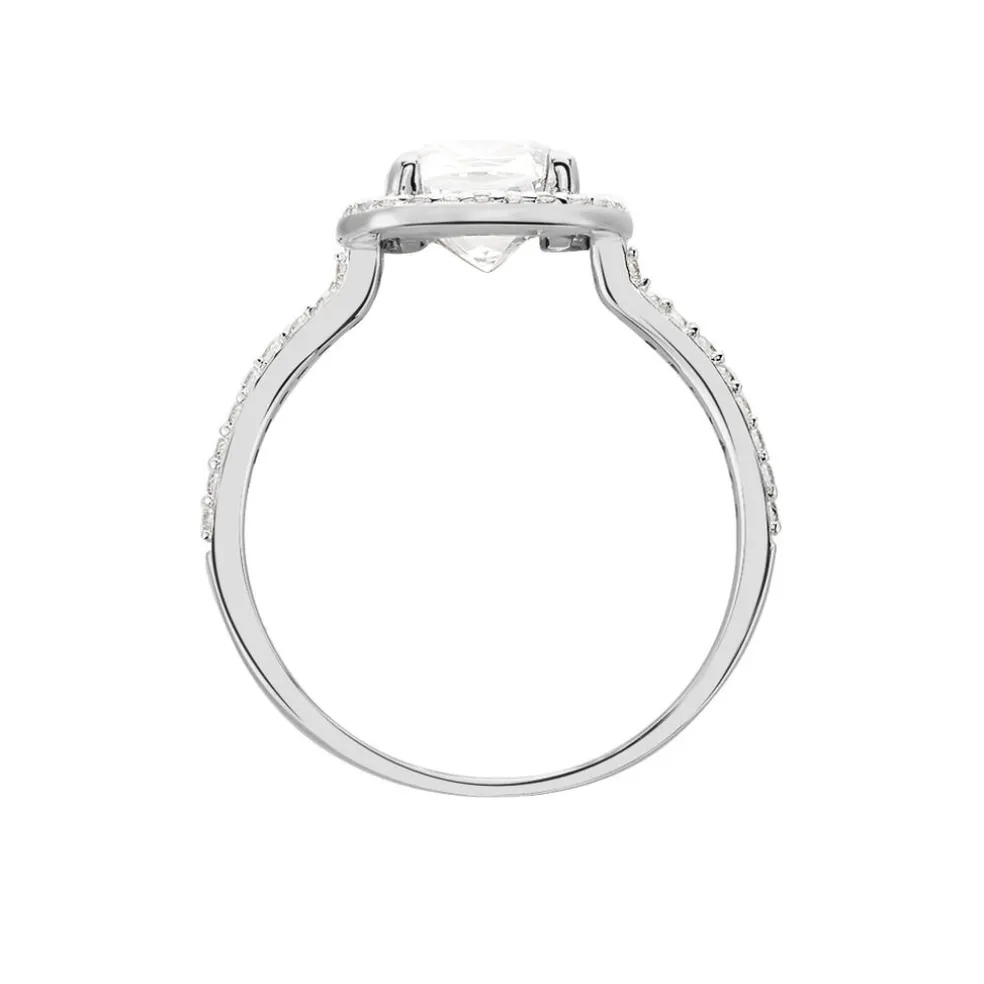 Bague Adrienne Or Blanc Oxyde De Zirconium