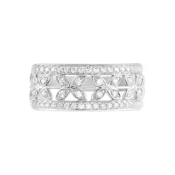 Bague Aella Or Blanc Oxyde De Zirconium