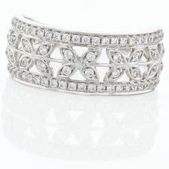 Bague Aella Or Blanc Oxyde De Zirconium