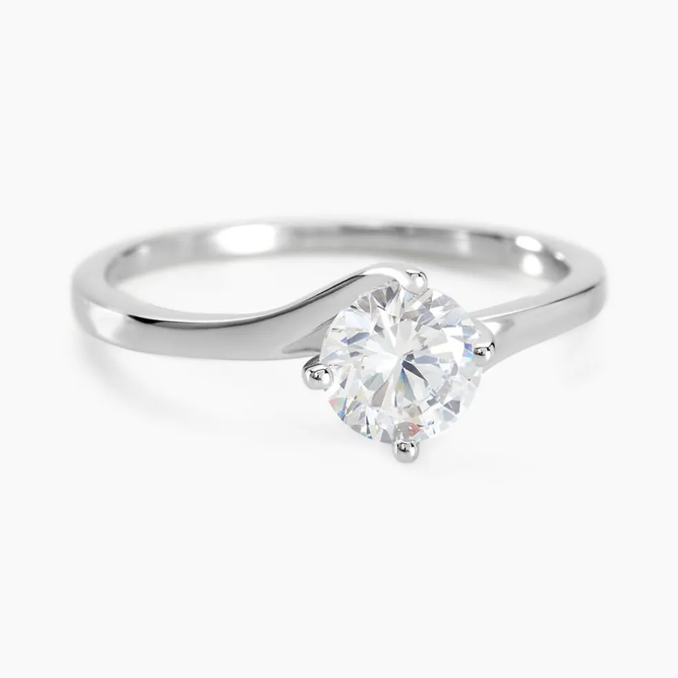 Bague Afsa Argent Blanc Oxyde De Zirconium