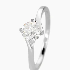 Bague Afsa Argent Blanc Oxyde De Zirconium