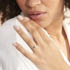 Bague Afsa Argent Blanc Oxyde De Zirconium