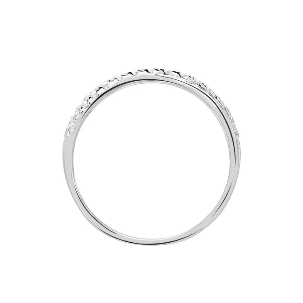 Bague Aglae Or Blanc Oxyde De Zirconium