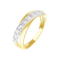 Bague Agostina Or Jaune Oxyde De Zirconium