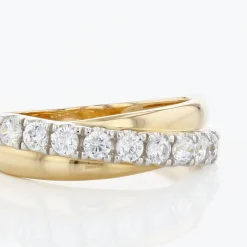 Bague Agostina Or Jaune Oxyde De Zirconium