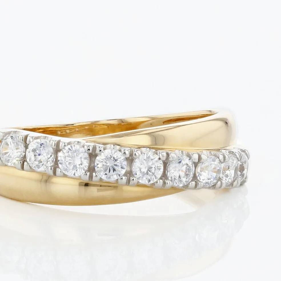 Bague Agostina Or Jaune Oxyde De Zirconium