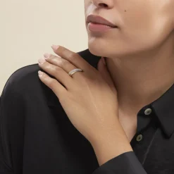 Bague Agostina Or Jaune Oxyde De Zirconium