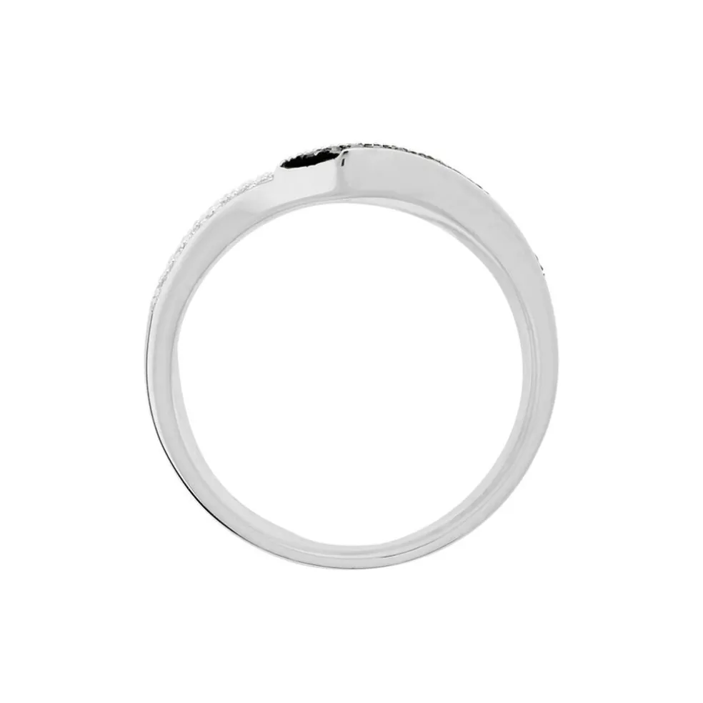 Bague Aile De Mouette Or Blanc Diamant