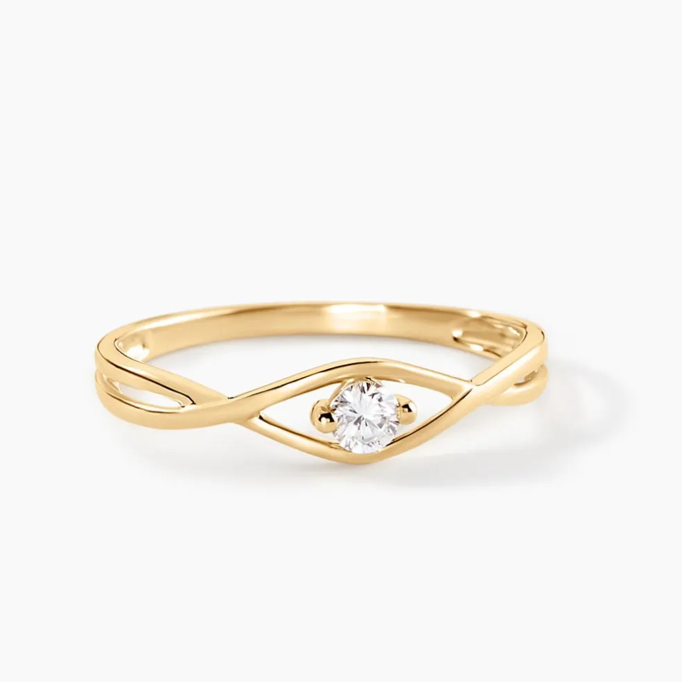 Bague Aindriu Or Jaune Diamant Synthétique
