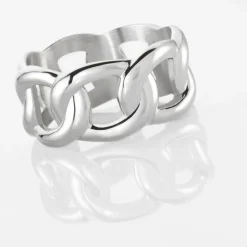 Bague Aissata Acier Blanc